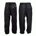 TEAR DROP RIBBED BLACK TRAINING PANTS AB1020A