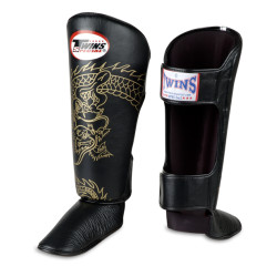 TWINS DRAGON SHIN GUARDS - PREMIUM LEATHER