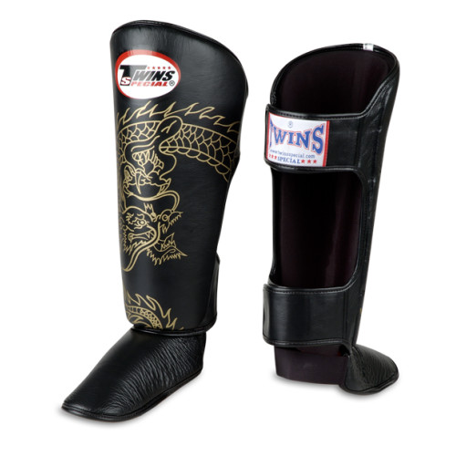 TWINS DRAGON SHIN GUARDS - PREMIUM LEATHER