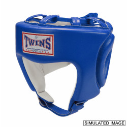 TWINS HEAD GEAR - PREMIUM LEATHER W/CHIN