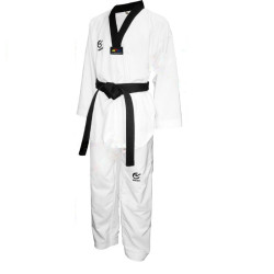 WACOKU Black belt Fighter Dobok, Lightweight 100% Polyester (WT Approved)